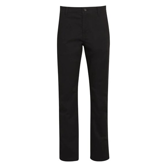 Chaps Men's & Big Men's Flannel Lined Chino Flat Front Pant, Size 38x32, Black - Picture 5 of 5